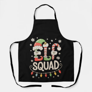 Elf Squad Christmas Xmas Holiday Family Pyjamas Apron