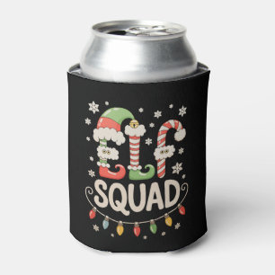 Elf Squad Christmas Xmas Holiday Family Pyjamas Can Cooler