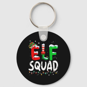 Elf Squad Family Christmas Matching Pyjamas Funny  Key Ring