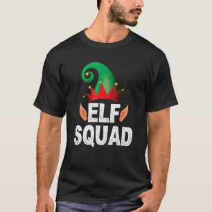 Elf Squad Family Christmas Matching Pyjamas Xmas T-Shirt