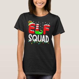 Elf Squad Family Christmas Matching Pyjamas Xmas T-Shirt