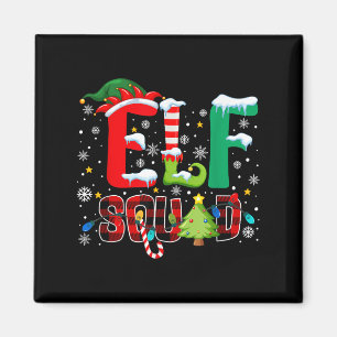 Elf Squad Family Christmas Matching Xmas Pajamas B Magnet