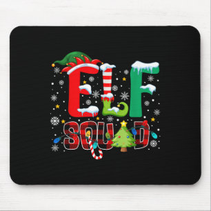 Elf Squad Family Christmas Matching Xmas Pajamas B Mouse Pad