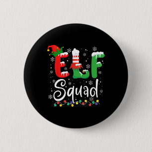 Elf Squad Fun Elf Family Christmas Matching Pajama 6 Cm Round Badge