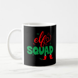 Elf Squad, Funny Christmas Elves Matching Pajama F Coffee Mug