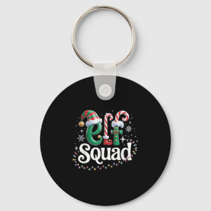 Elf Squad Funny Elf Family Christmas Matching Paja Key Ring