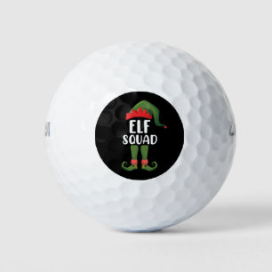 Elf Squad Funny Family Matching Christmas  Golf Balls