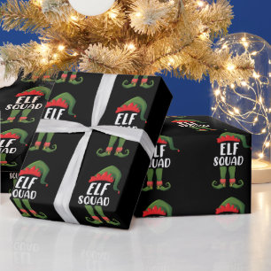 Elf Squad Funny Family Matching Christmas  Wrapping Paper