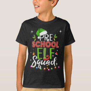 Elf Squad Pre School Christmas Teacher Top