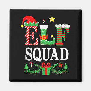 Elf Squad Shirt Kids Adult Men Women Christmas Cre Magnet