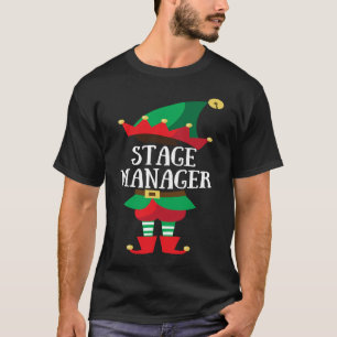 Elf Stage Manager Christmas Group Matching T-Shirt