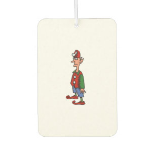 Elf Standing At Attention car air freshener
