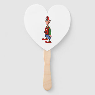 Elf Standing At Attention heart hand fans
