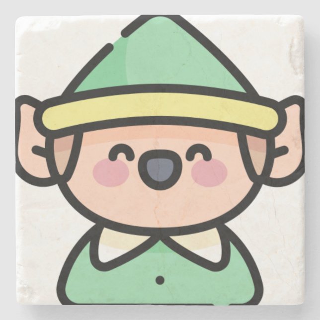 elf stone coaster (Front)