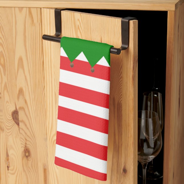Elf Style Christmas  Tea Towel (Thirds Fold)