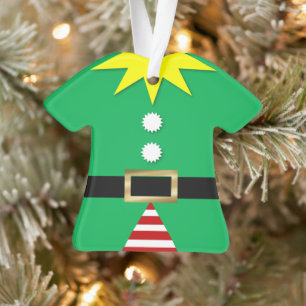 Elf Suit Personalised  Ornament