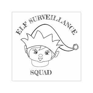Elf Surveillance Squad Christmas Self-inking Stamp