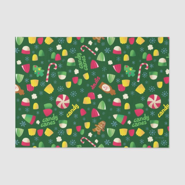Elf the Movie Candy Pattern Tissue Paper (Front)