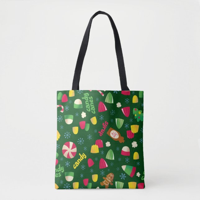Elf the Movie Candy Pattern Tote Bag (Front)