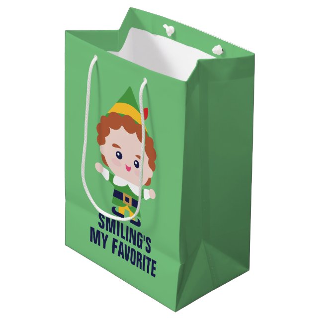Elf the Movie | Cute Buddy Medium Gift Bag (Front Angled)