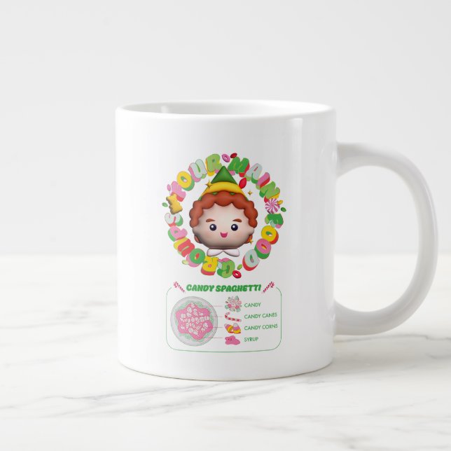 Elf the Movie | Four Main Food Groups Large Coffee Mug (Right)