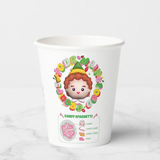 Elf the Movie | Four Main Food Groups Paper Cups (Front)
