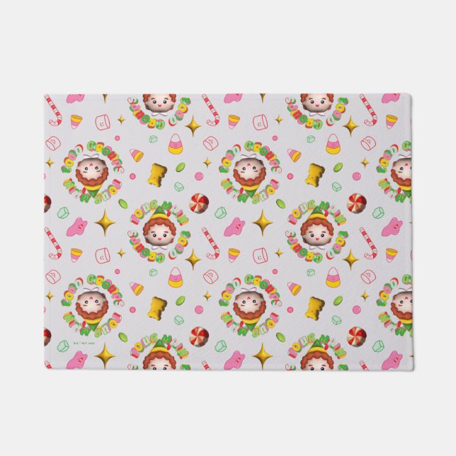 Elf the Movie | Four Main Food Groups Pattern Doormat (Front)