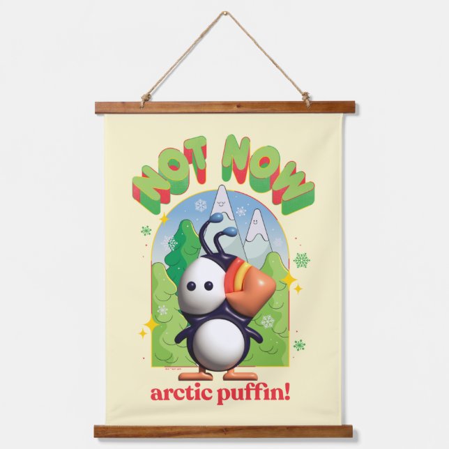 Elf the Movie | Not Now Arctic Puffin! Hanging Tapestry (Front)
