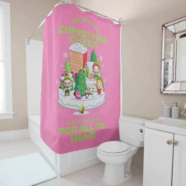 Elf the Movie | The Best Way to Spread Christmas Shower Curtain (In Situ)