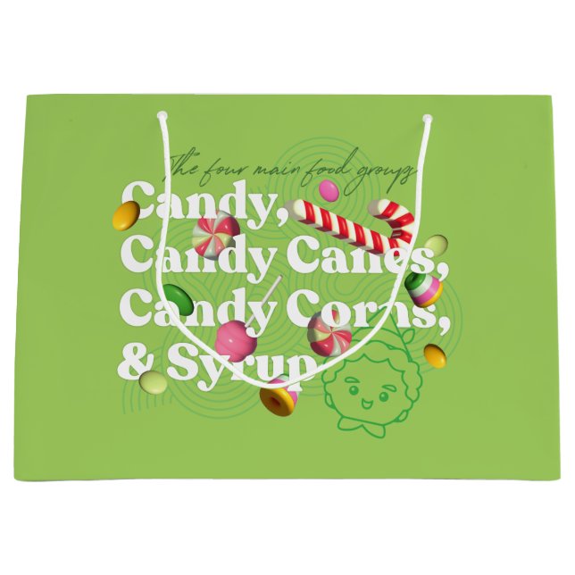 Elf the Movie | The Four Main Food Groups Large Gift Bag (Front)