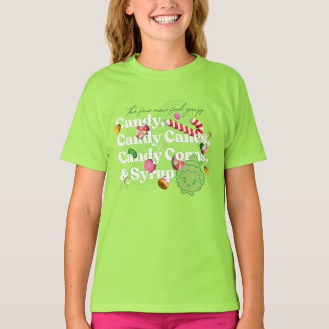 Elf the Movie | The Four Main Food Groups T-Shirt (Front)