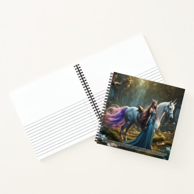 Elf Unicorn  Notebook (Inside)