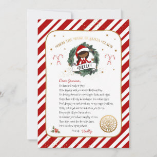 Elf Welcome Letter Invitation