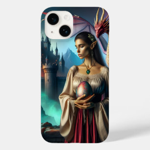 Elf with dragon egg Case-Mate iPhone 14 case