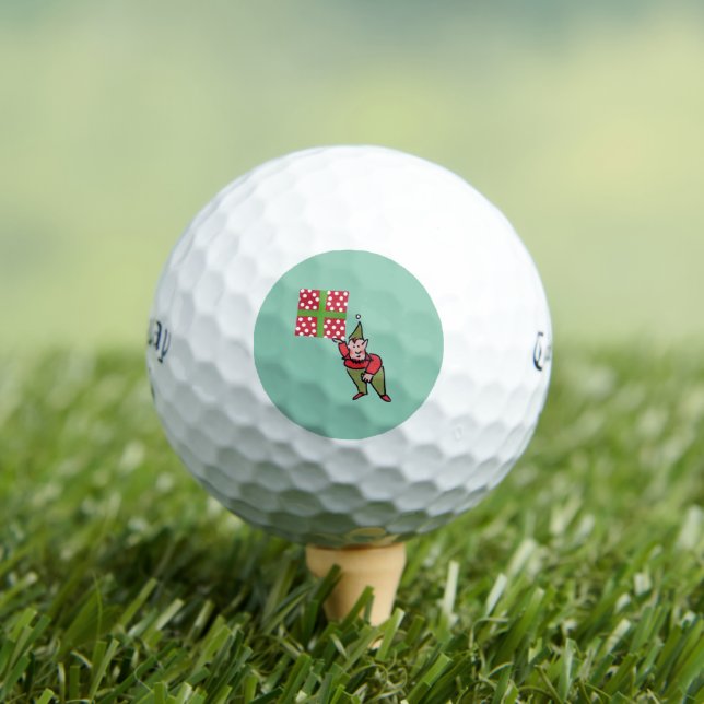 Elf With Gift Callaway Supersoft golf balls 12 pk (Insitu Tee)