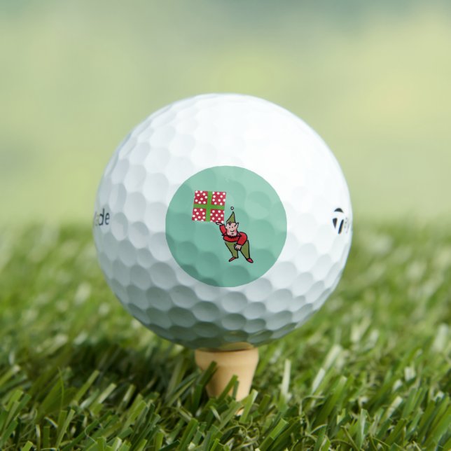 Elf With Gift Taylor Made TP5 golf balls 12 pk (Insitu Tee)