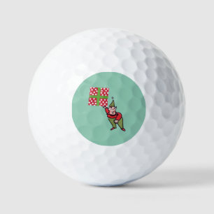 Elf With Polka Dot Gift value golf balls 12 pk