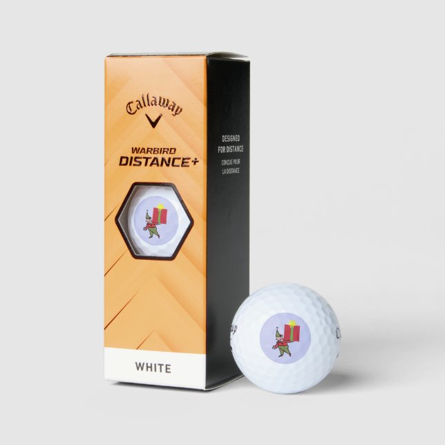 Elf With Red Box Callaway Warbird golf balls 3 pk (Packaging)