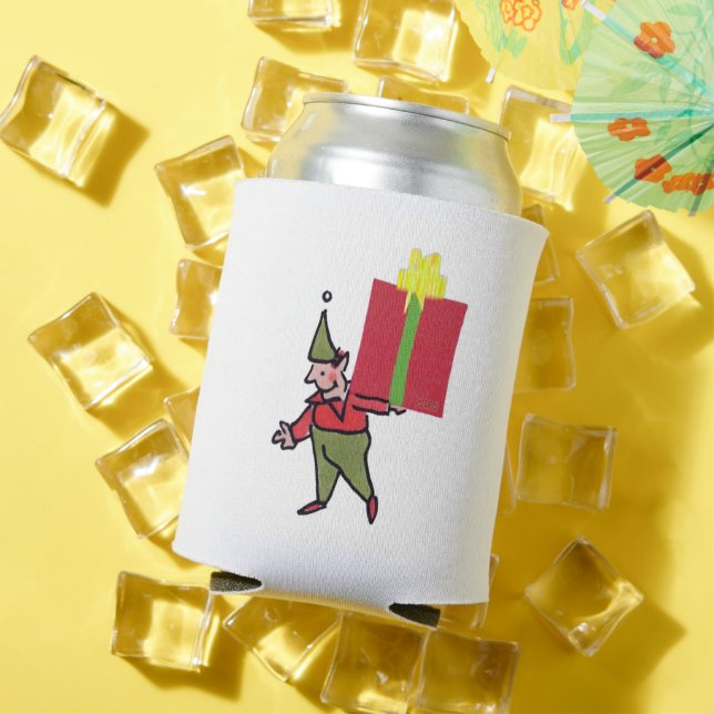 Elf With Red Box can cooler (In Situ Summer)