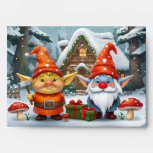 Elf Workshop Holiday Envelope