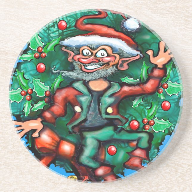 Elf  Wreath Coaster (Front)