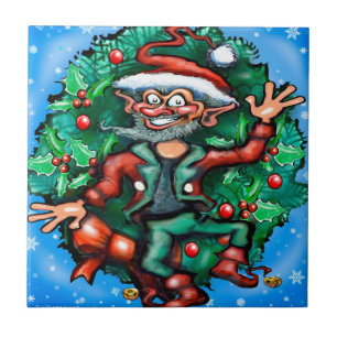 Elf Wreath Tile