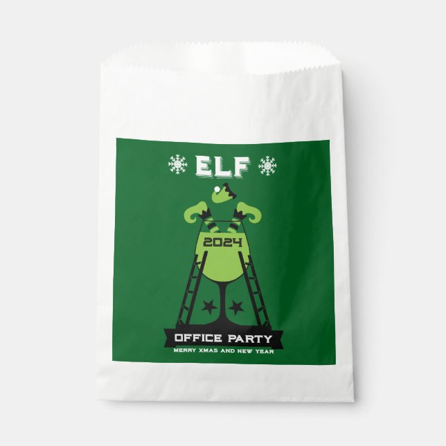 Elf  Xmas Party Favour Bags (Front)