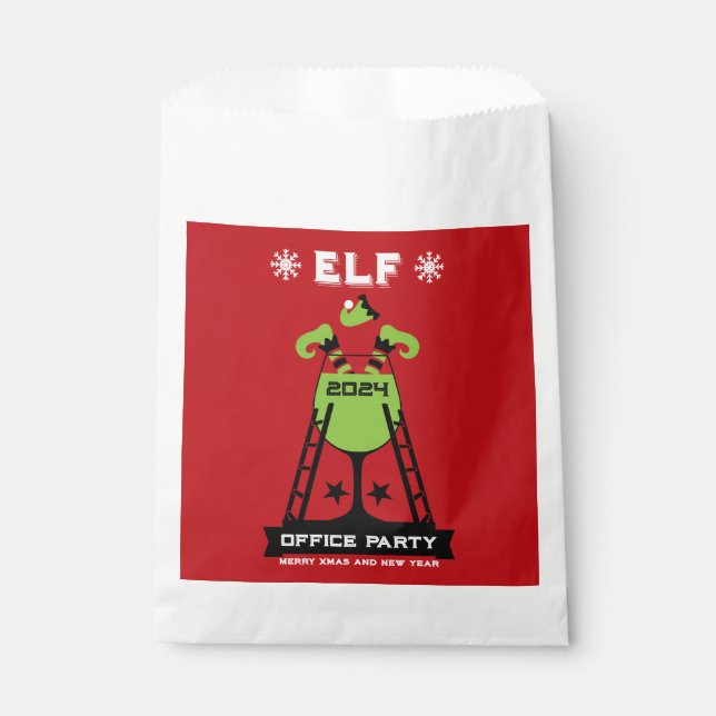 Elf  Xmas Party Favour Bags (Front)