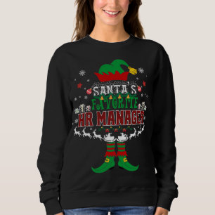 Elf Xmas Santa's Favourite HR Manager Ugly Sweater