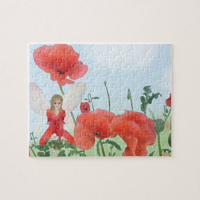Elfe im Mohn Jigsaw Puzzle (Horizontal)