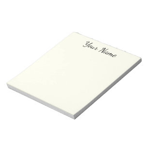 Elfenbein personalisiert notepad