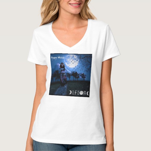 Elflore Gypsy Moon CD  T-Shirt (Front)