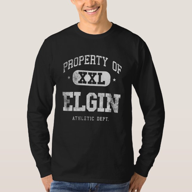 Elgin Property Xxl Sport College Athletic Funny T-Shirt (Front)
