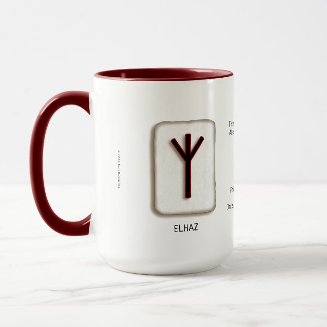 Elhaz RuneStone Mug (Left)